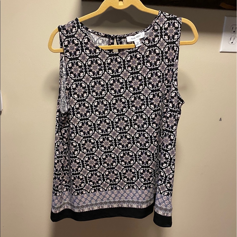 Black and White Nine West Tank